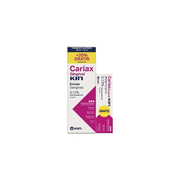 Kin Cariax Gingival Pack Mouthwash 500ml 100ml Gift Paste 75ml