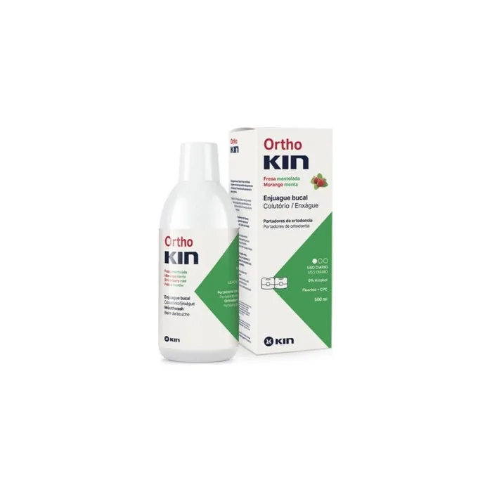 Hygiene Kin Orthokin Mouthwash with Strawberry Menthol Flavor 500ml