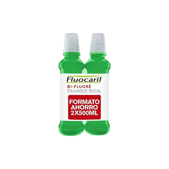 Fluocaril Colut Bi-Fluore Mouthwash 500ml - Pack of 2