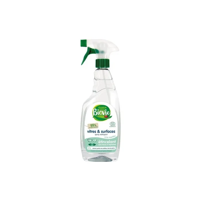 Biovie Glass Spray and Surfaces with Essential Mint Oil - Multifunctional