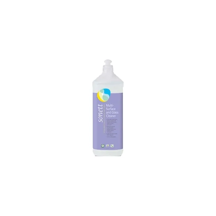 Sonett Organic Multi Surface And Glass Cleaner 1l Vegan
