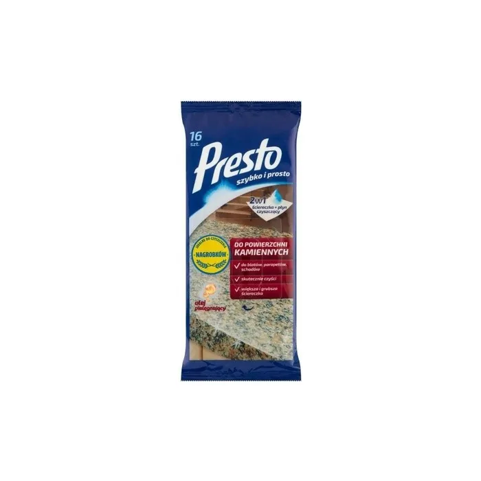 Presto Wet Wipes for Stone Surfaces 16 Sheets 250g