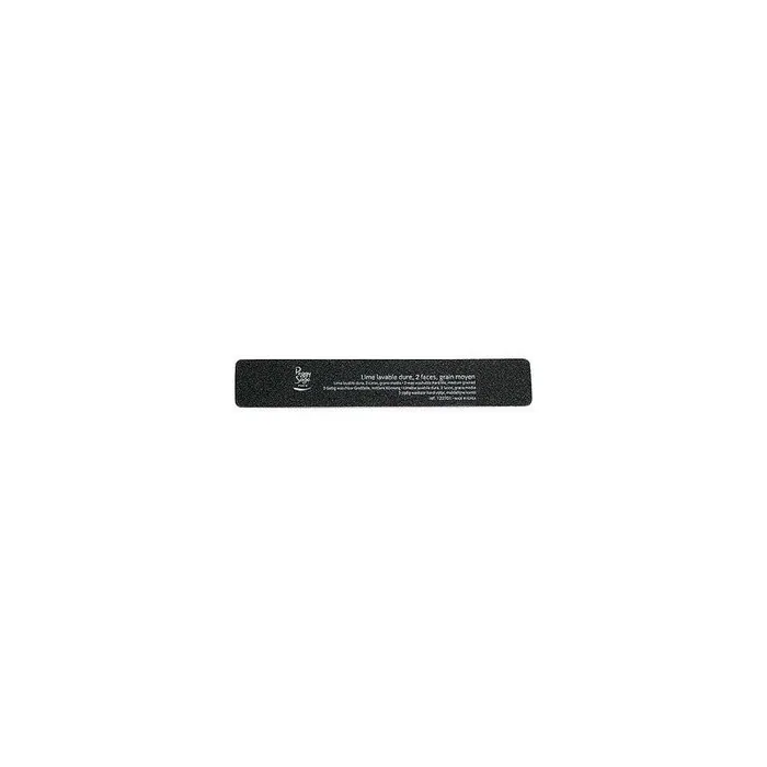 Peggy Sage 2-Way Nail File Coarse Rectangular Double-Sided 100/180 Black
