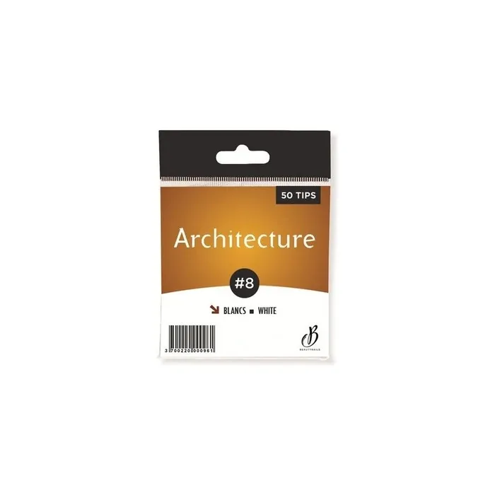 Beautynails Bna White Architecture Tips No. 08 X50