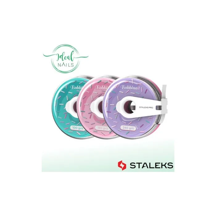 Staleks Pro Expert 180 Grit Nail File Refill Roll 8m - Pink