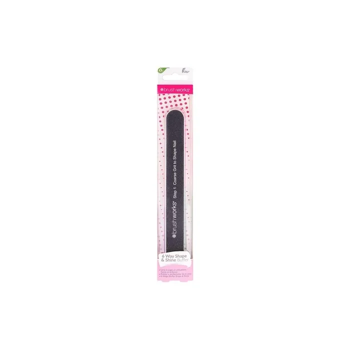 Brushworks 6 Sided Nail File Shape and Shine