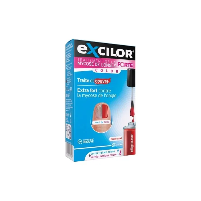 Excilor Forte Color Nail Fungus Treatment - Treats and Covers