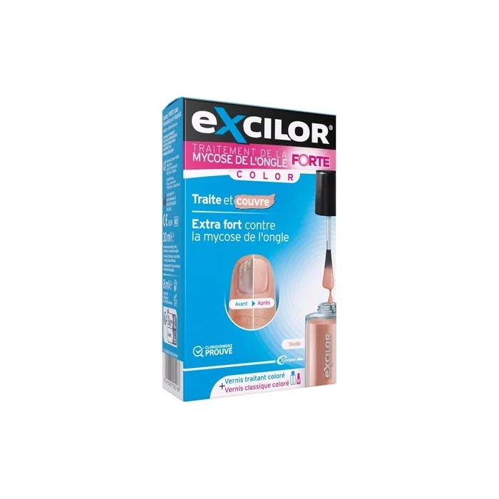 Excilor Forte Color Nail Fungus Treatment - Treats and Covers