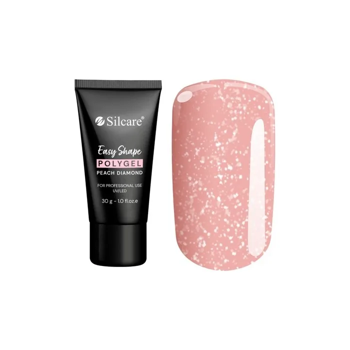 Silcare Easy Shape Polygel Acrylic Gel For Nails Peach Diamond 30g