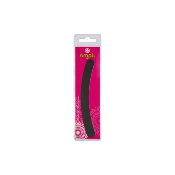 AMPLI Nail File Banana Shape Black 180/240 Grit