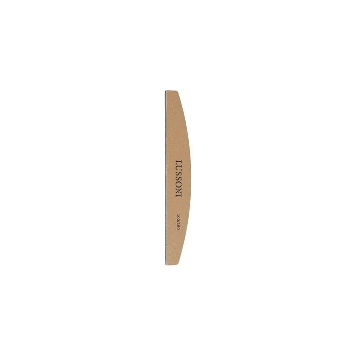 T4B Lussoni Premium Half-Moon Nail Files 100/180 Grit for Natural and Hardened Nails - Pack of 50