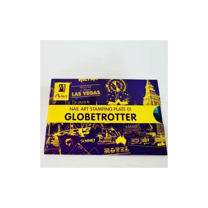 Moyra Stamping Plate Nail Art Accessory Globetrotter 01