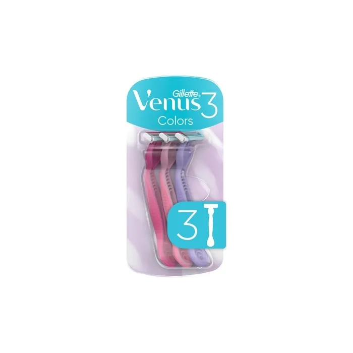 Venus 3 Colours Disposable Scrapers Pink Purple White 4 Pieces