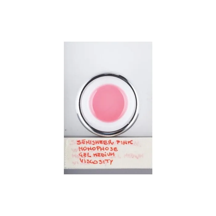 Xanitaliapro Permanent Nail Tech Uv Gel Monophasic Gel Medium Viscosity Pink Milky 15ml
