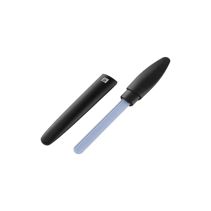 ZWILLING Premium Double-Sided Ceramic Nail File for Manicure and Pedicure - Black
