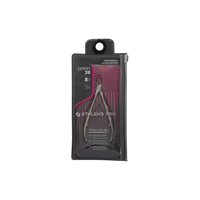 Kl 00 Professional Cuticle Nippers with Staleks Necklace Leather Case 11cm