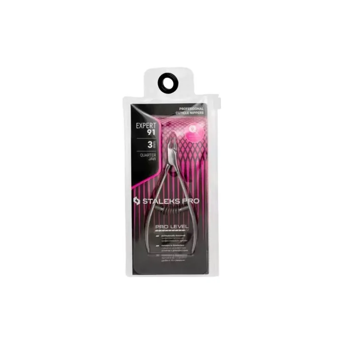 Staleks Expert Cuticle Nippers NE-91-3 Silver Stainless Steel 3mm Blade