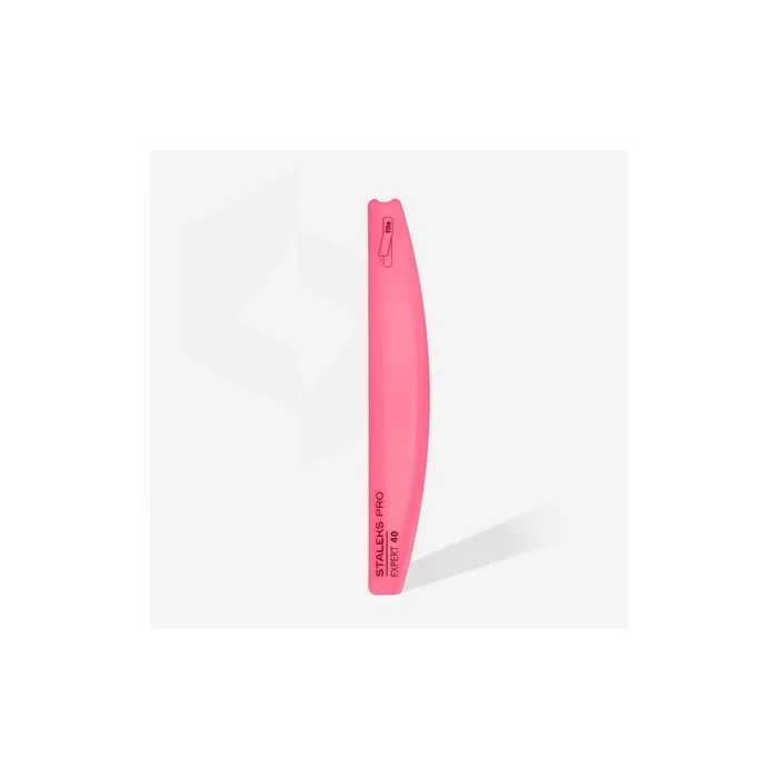 Staleks Pro Expert 40 Slanted Plastic Crescent Nail File Base For Disposable Use