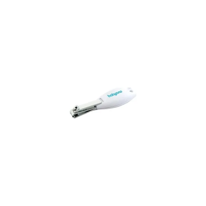 Babyono Baby & Kids Nail Clipper - Nail Scissors for Small Nails with Ergonomic Handle - Stainless Steel White