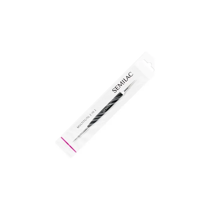 Semilac Multitool 2 in 1 Nail Design Tool Thin Brush and Ball Probe
