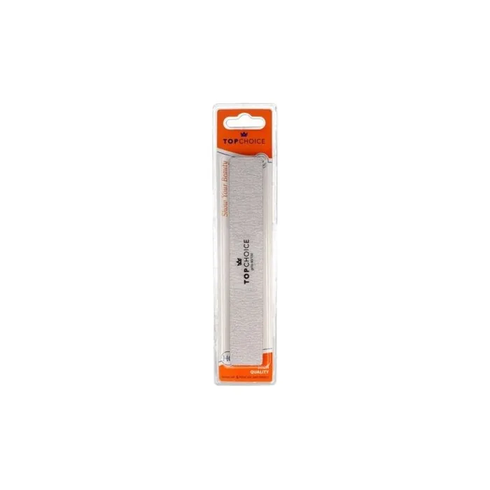 Top Choice 2-Function Rectangular Nail File 80/100 Grit 18cm