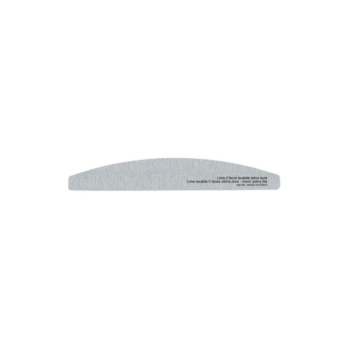 Xanitaliapro Polishing Nail File With Two Zones Washable Zebra Hard 100180 Pack Of 10 Pieces