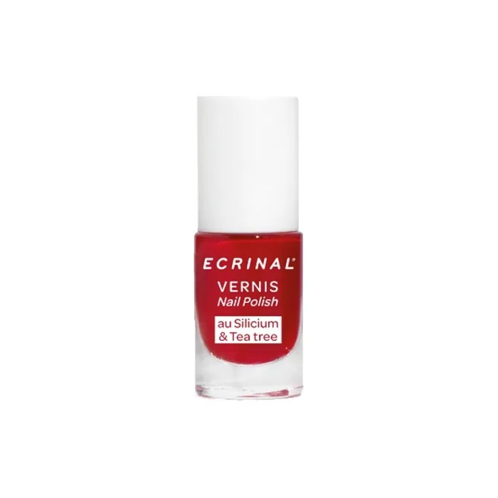 Ecrinal Silicium + Tea Tree Varnish 5ml - Passion Red