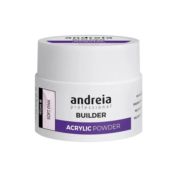 Andreia Professional Acrylic Builder Powder for Nail Extensions Soft Pink 35g