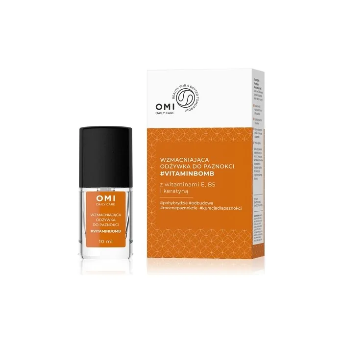 Allvernum Omi Daily Care Strengthening Nail Conditioner Vitaminbomb With Vitamins E B5 And Keratin 10 Ml