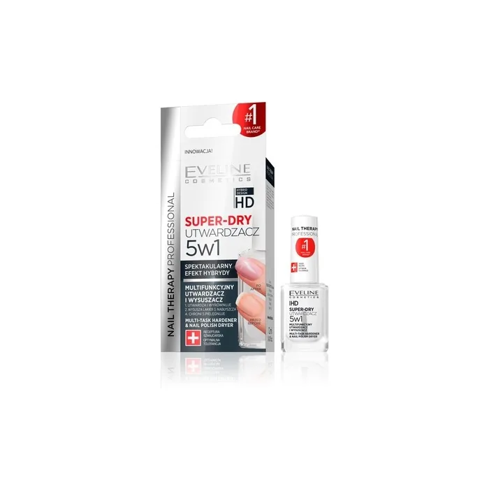 Eveline Nail Therapy Super-Dry 5 In 1 Nail Hardener And Dryer 12ml