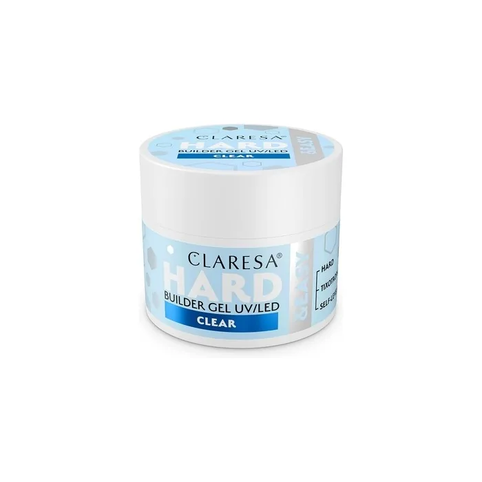 Claresa Hard & Easy Building Gel Clear 45g Perfect For Nail Enhancements