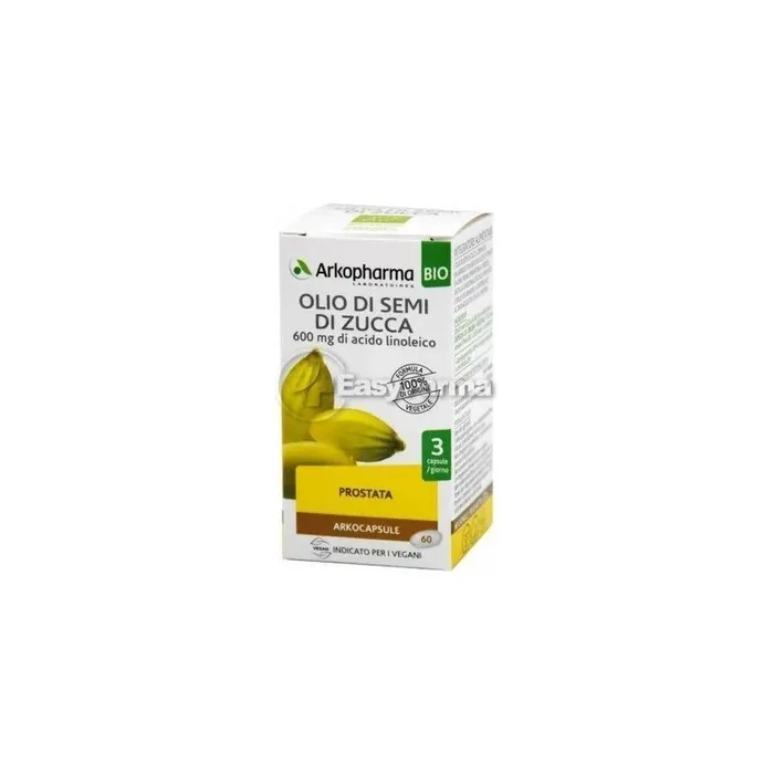 Arkopharma Bio Pumpkin Seed Oil 600 Mg Linoleic Acid 60 Arkocapsules