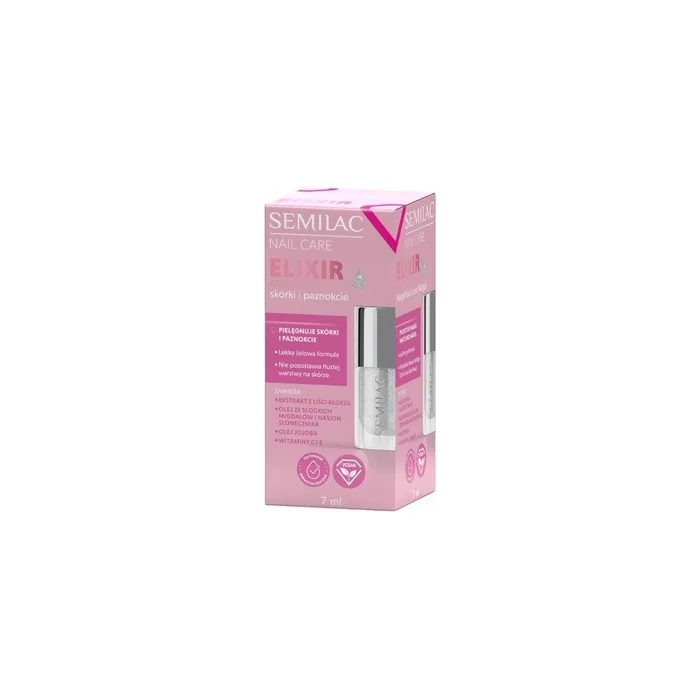 Semilac Nail Care Gel Elixir For Cuticles And Nails Aloe 7 Ml