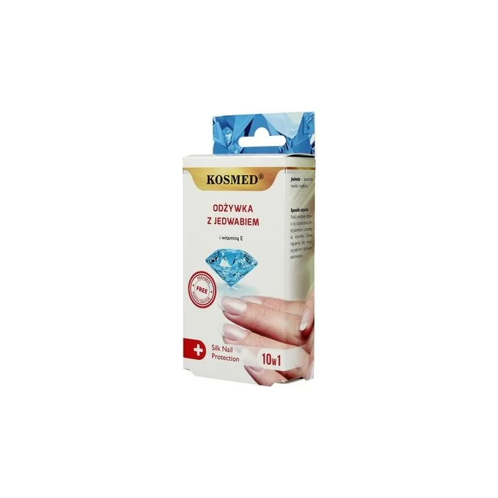 Kosmed Nail Conditioner With Silk And Vitamin E 10 In 1 9ml