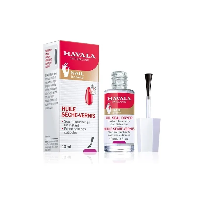 MAVALA Oil Seal Dryer Liquid 10ml Clear Nail Care with Cotton Oil and Vitamin E