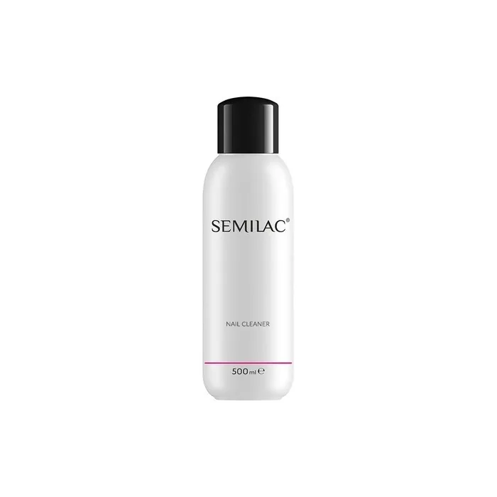 Semilac Nail Cleaner Residue Remover 500ml - Multi-Purpose Isopropanol Hybrid Nail Polish Remover for Nail Plates and Sticky Layers