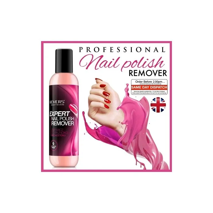 Professional Nail Polish Remover for Acrylic and False Nails - Acetone Free