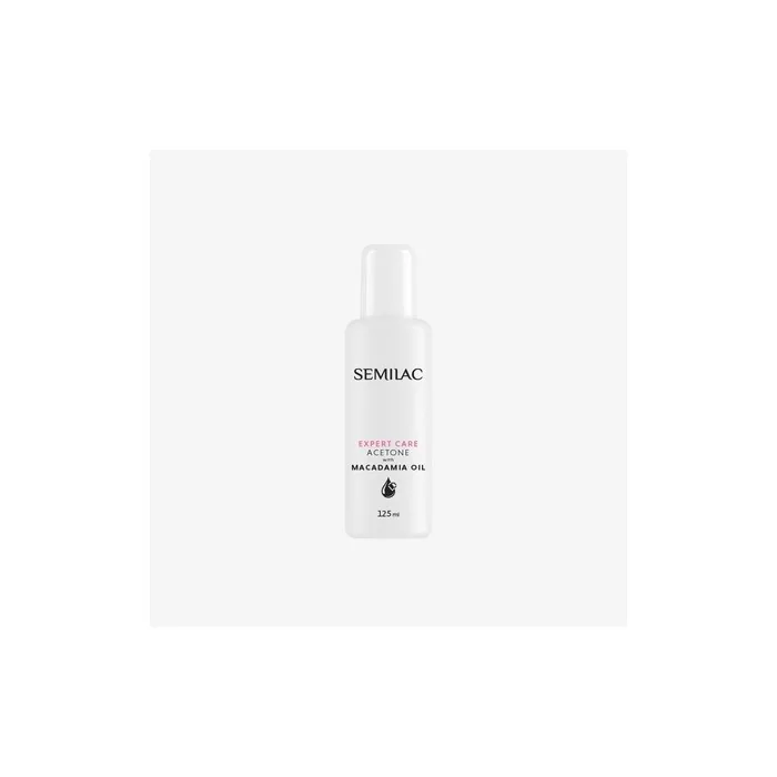 Semilac Acetone Expert Care Nail Polish Remover With Macadamia Oil 125 Ml