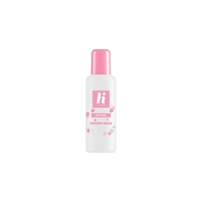 Hi Hybrid Acetone For Removing Hybrid Nail Polish Bubble Gum 125 Ml