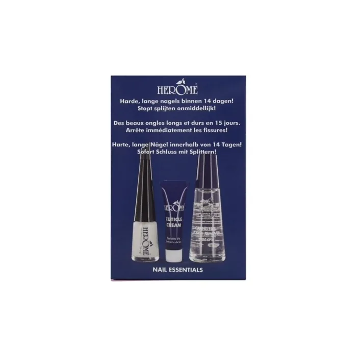 Nail Essentials Nail Polish Remover Set 10ml Remover 4ml Hardener 3ml Cuticle Cream