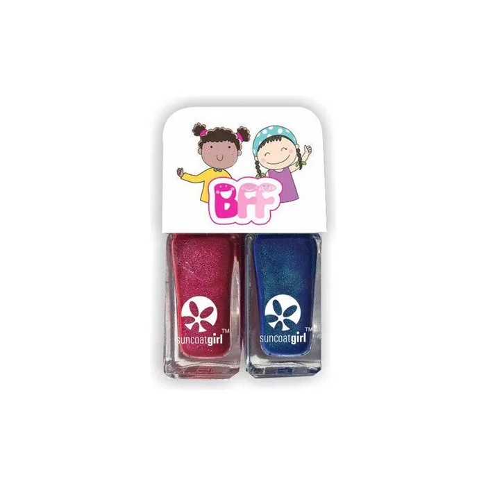 Suncoat Girl BFF Hunnies Nail Polish Duo Set - Non-Toxic Water-Based Polish 10ml Each