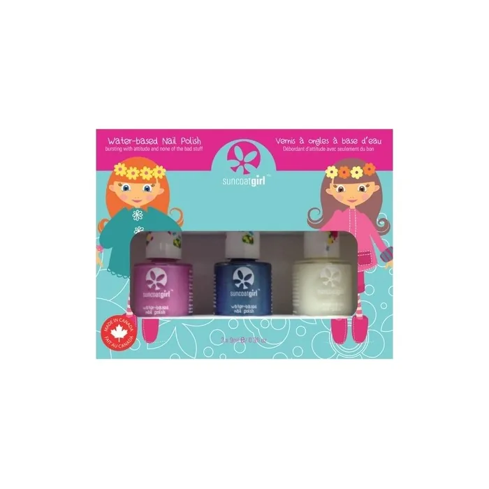 Suncoat Girl Mermaid Princess 3 Nail Kit for Children