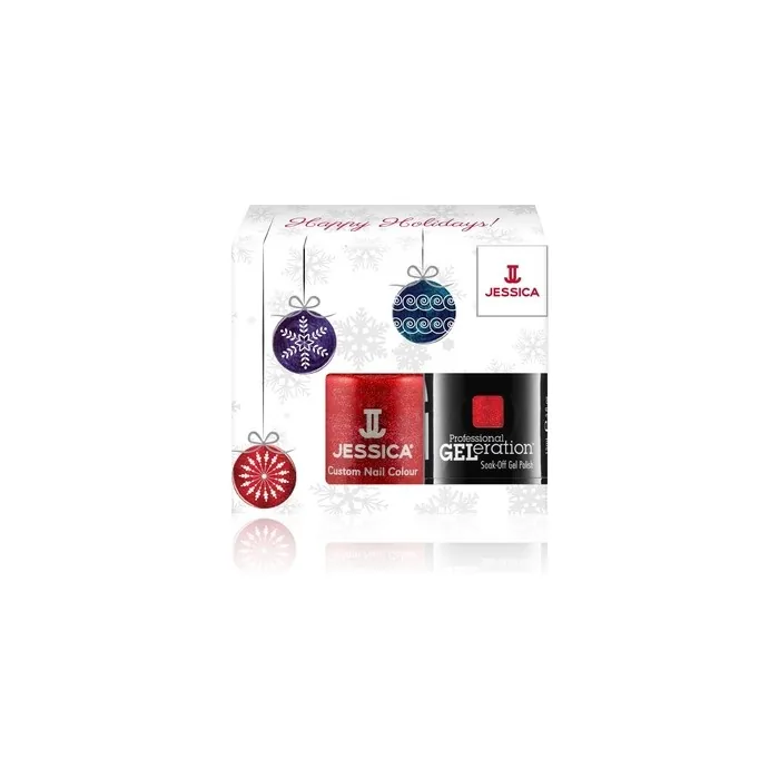 Jessica Winter Set Professional Geleration Semipermanent Nail Polish Hearts On Fire 15 Ml