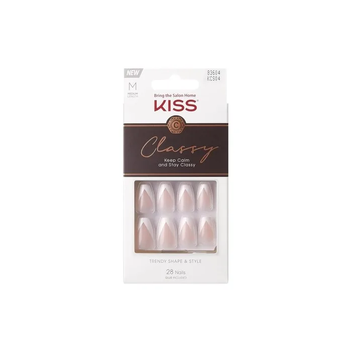 KISS Classy Nails Silk Dress Pink 1 Count