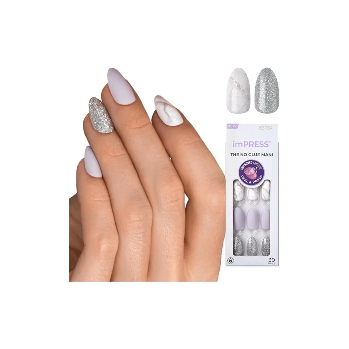 Kiss Impress Press-On Manicure Climb Up Medium Length Square with Purefit