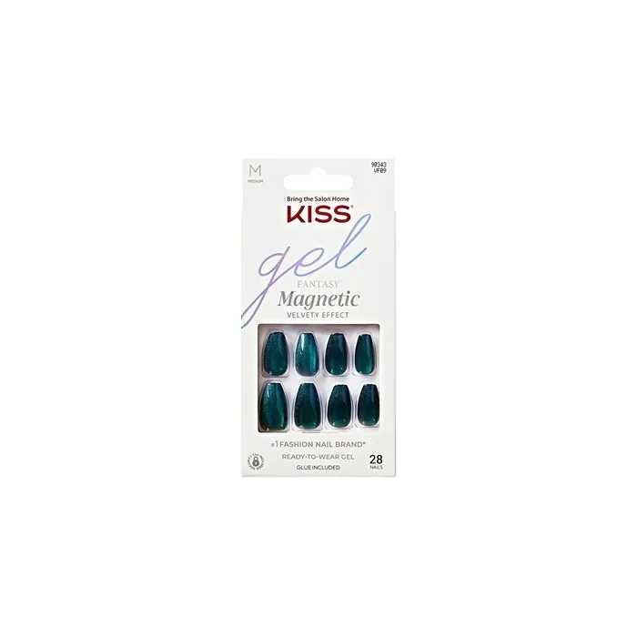 Kiss Gel Fantasy Magnetic Gel Nails Chameleon - 28 Pieces