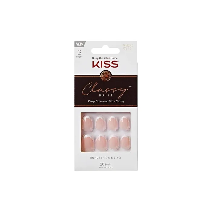 Kiss Classy Press-On Nails with Nail Glue