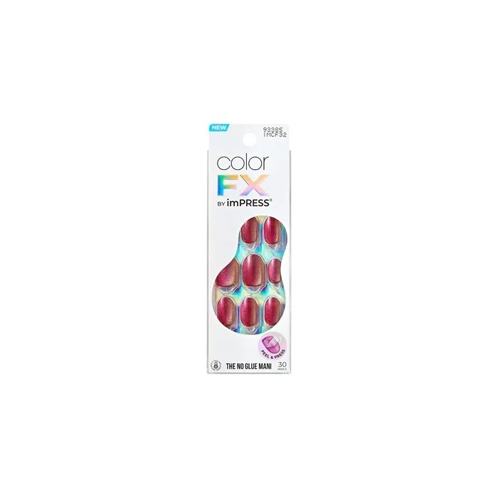 Kiss Self-Adhesive Nails Impress Color Fx Walk Out - 30 Pieces