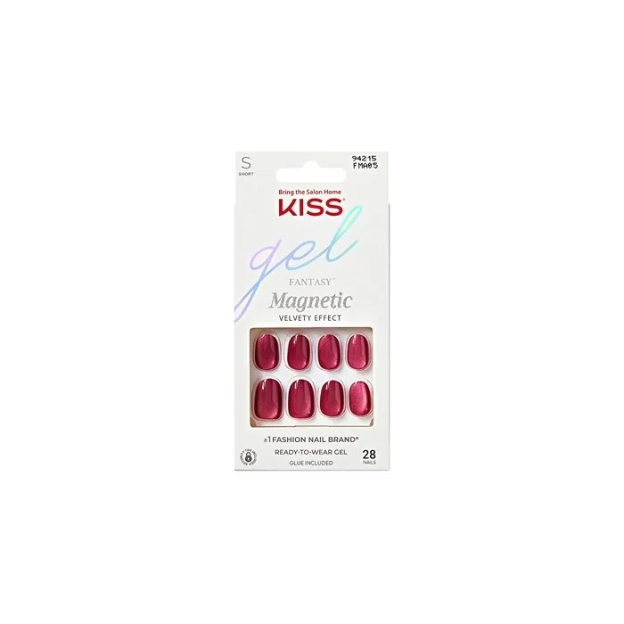Kiss Gel Fantasy Magnetic Set Us Free 28 Pcs - Perfect For Stunning Gel Nails