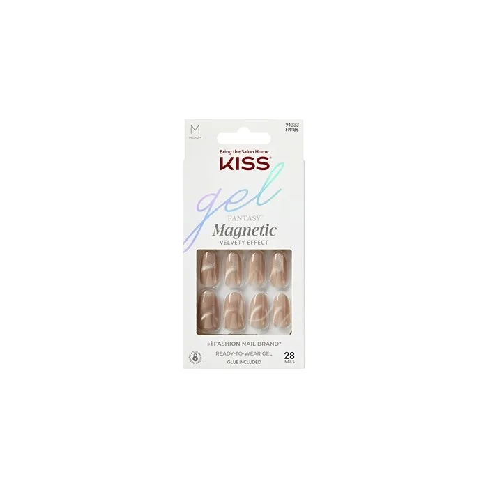 Kiss Gel Fantasy Magnetic Gel Nails Drama - 28 Pieces